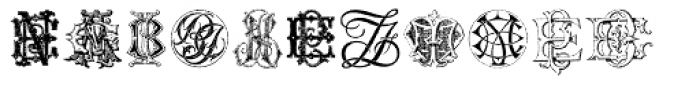Intellecta Monograms EA EZ New Series Font LOWERCASE