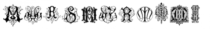 Intellecta Monograms MM-NR New Series Font LOWERCASE