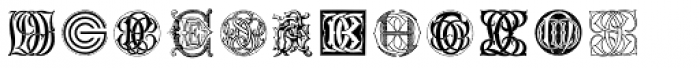 Intellecta Monograms Triple BBA-EMB Font LOWERCASE