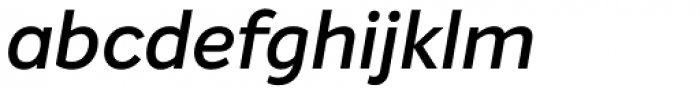 Intelo Alt Semi Bold Italic Font LOWERCASE