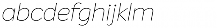 Intelo Hairline Italic Font LOWERCASE
