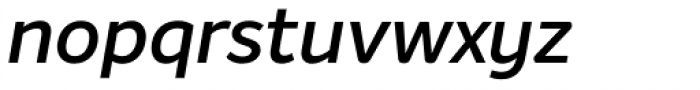 Intelo Semi Bold Italic Font LOWERCASE