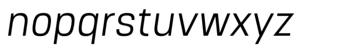 Intensiva Regular Italic Font LOWERCASE