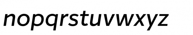 Inter Sans Medium Italic Font LOWERCASE