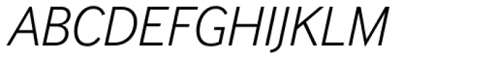 InterFace Light Italic Font UPPERCASE
