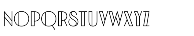 Interbellum Display Outline Font UPPERCASE
