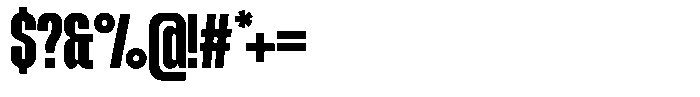 Interdit Regular Font OTHER CHARS