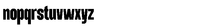 Interdit Regular Font LOWERCASE