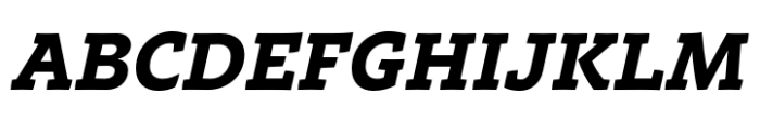 Intermedial Slab Bold Italic Font UPPERCASE