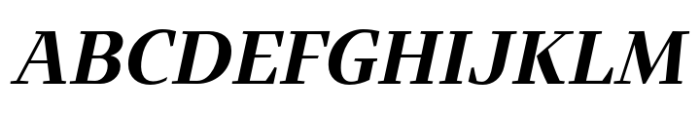 Intermedial Slab Classic Bold Italic Font UPPERCASE