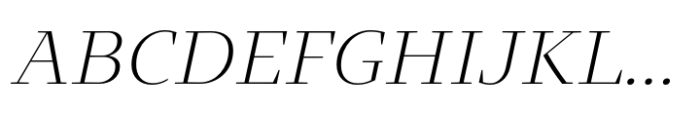Intermedial Slab Classic Light Italic Font UPPERCASE