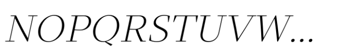 Intermedial Slab Classic Light Italic Font UPPERCASE
