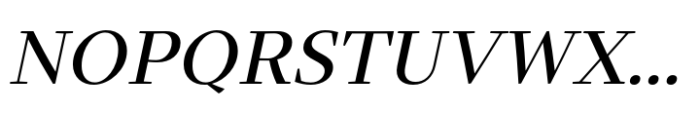 Intermedial Slab Classic Medium Italic Font UPPERCASE