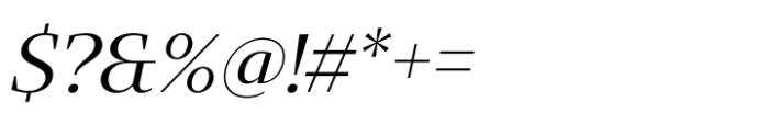 Intermedial Slab Classic Regular Italic Font OTHER CHARS