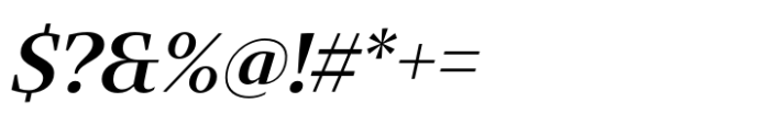 Intermedial Slab Classic Semibold Italic Font OTHER CHARS