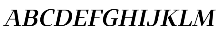 Intermedial Slab Classic Semibold Italic Font UPPERCASE