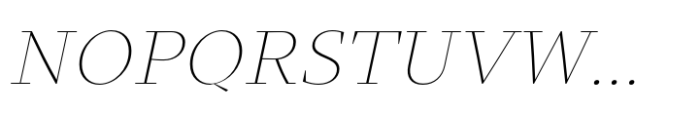 Intermedial Slab Classic Thin Italic Font UPPERCASE