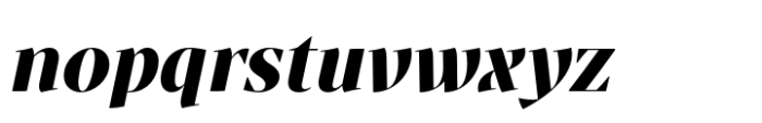 Intermedial Slab Didone Black Italic Font LOWERCASE