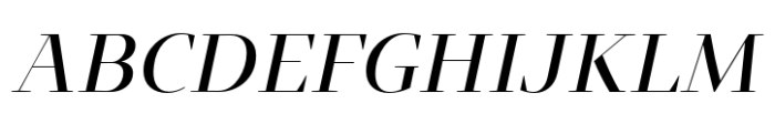Intermedial Slab Didone Medium Italic Font UPPERCASE