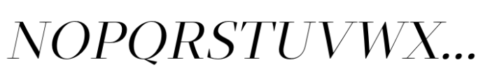 Intermedial Slab Didone Regular Italic Font UPPERCASE