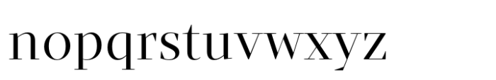 Intermedial Slab Didone Regular Font LOWERCASE