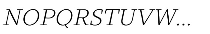 Intermedial Slab Reliable Light Italic Font UPPERCASE