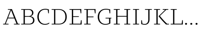 Intermedial Slab Reliable Light Font UPPERCASE