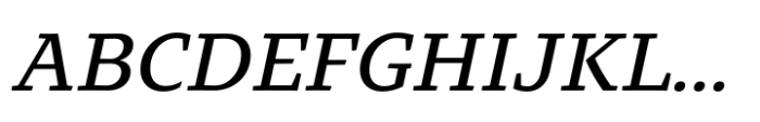 Intermedial Slab Reliable Medium Italic Font UPPERCASE