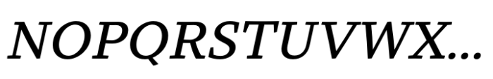 Intermedial Slab Reliable Medium Italic Font UPPERCASE