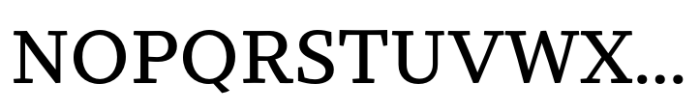 Intermedial Slab Reliable Medium Font UPPERCASE
