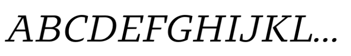 Intermedial Slab Reliable Regular Italic Font UPPERCASE