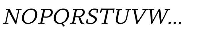 Intermedial Slab Reliable Regular Italic Font UPPERCASE