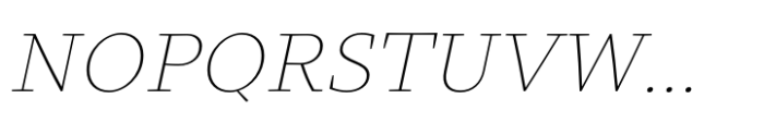 Intermedial Slab Reliable Thin Italic Font UPPERCASE