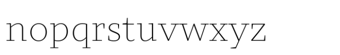 Intermedial Slab Reliable Thin Font LOWERCASE
