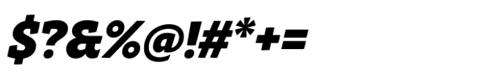 Intermedial Slab Solid Black Italic Font OTHER CHARS