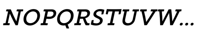 Intermedial Slab Solid Medium Italic Font UPPERCASE