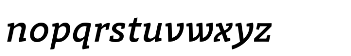 Intermedial Slab Solid Medium Italic Font LOWERCASE