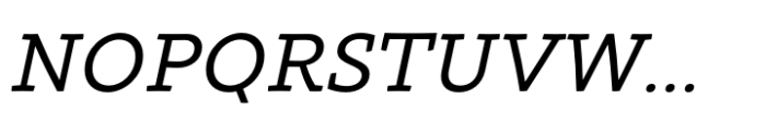 Intermedial Slab Solid Regular Italic Font UPPERCASE