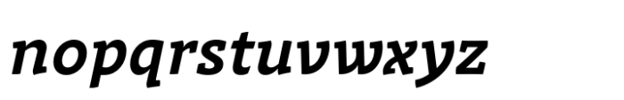 Intermedial Slab Solid Semibold Italic Font LOWERCASE