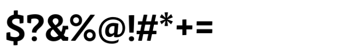 Intermedial Slab Solid Semibold Font OTHER CHARS
