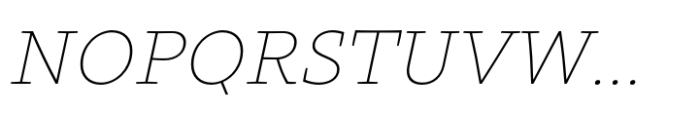 Intermedial Slab Solid Thin Italic Font UPPERCASE