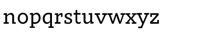 Intermedial Slab Variable Font LOWERCASE