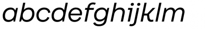 Internacional Alt Light Italic Font LOWERCASE