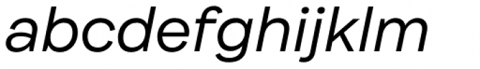 Internacional Light Italic Font LOWERCASE