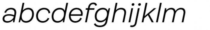 Internacional Ultra Light Italic Font LOWERCASE