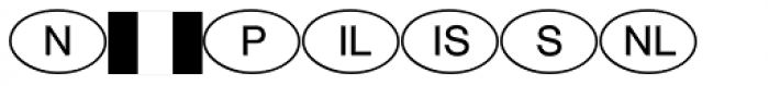 International Symbols P01 Font UPPERCASE