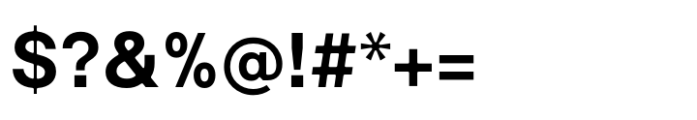 Interspan Bold Font OTHER CHARS