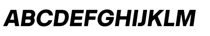 Interspan Extra Bold Italic Font UPPERCASE