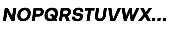 Interspan Extra Bold Italic Font UPPERCASE