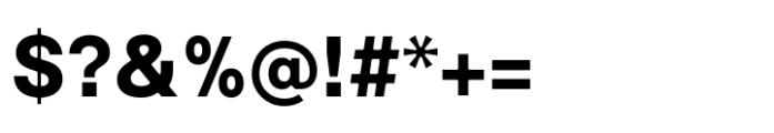Interspan Extra Bold Font OTHER CHARS
